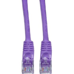 Cable Wholesale CAT5E Ethernet Patch Cable UTP w/ Molded Boot 350MHz 50 foot - Purple