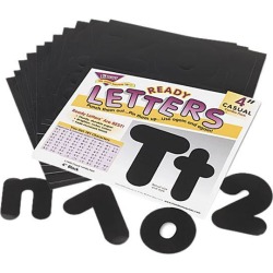 TREND T79901 Ready Letters Casual Combo Set, Black, 4'h, 182/Set