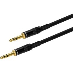 Monoprice 6ft Premier Series 1/4in TRS Male to Male Cable, 16AWG (Gold Plated)