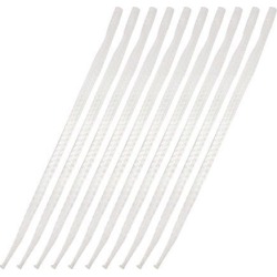 Unique Bargains 10 Pcs 14.6'Polyethylene Portable Fishing Landing Net Fish Angler Mesh for Fishermen Minnows White