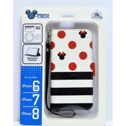 Disney Minnie Folio Apple Iphone 6S/7/8 Cellphone Wallet Case Wristlet NEW CUTE