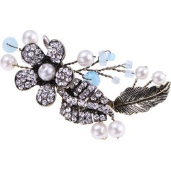 Women Hair Pin Rhinestone Pearl Hair Clips Bridal Accessories 60 x 40 x 40mm
