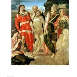 Posterazzi BALBAL72625LARGE The Entombment Poster Print by Michelangelo Buonarroti - 24 x 36 in. - Large