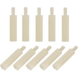 M3 x 20mm+6mm Male to Female Threaded Hex Hexagonal Standoff Spacers 100PCS