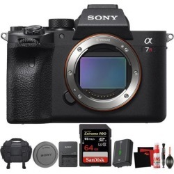 Sony Alpha a7R IV Mirrorless Digital Camera (Body Only) + Carrying Case + Sandisk 64GB Memory Card + Battery + Accessories Bundle