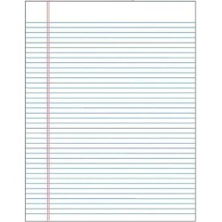 TOPS Glue Top Wide Ruled Legal Pad
