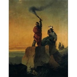 Posterazzi SAL9003045 Indian Telegraph John Mix Stanley 1814-1872 American Poster Print - 18 x 24 in.