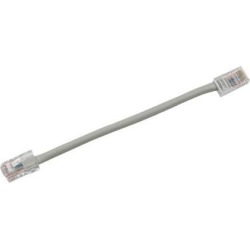Monoprice Cat5e Ethernet Patch Cable - 0.5 Feet - Gray, RJ45, Stranded, 350Mhz, UTP, Pure Bare Copper Wire, 24AWG - Zeroboot Series