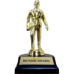Dundie Award Trophy The Office TV Show Michael Scott Dundee Dunder Mifflin Gift