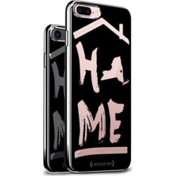 LUXENDARY NEW YORK HOME: BLACK AND CLEAR DESIGN DESIGN CHROME SERIES CASE FOR IPHONE 6/6S PLUS