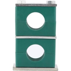 Twin Series Beta Heavy Pipe Clamp Assembly Polypropylene Fit 38mm Tube Diameter