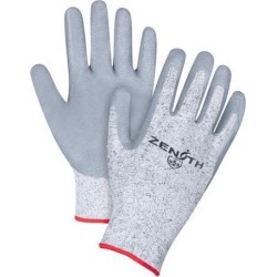 Zenith Safety Products HPPE Nitrile-Coated Cut Resistant Gloves, Small, 13-Gauge, 1 Pair