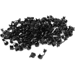 Unique Bargains 200 x Electrical Equipment Nylon Strain Relief Bushing for 4mm Dia Round Cord