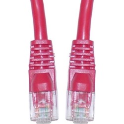 Offex Cat5e Ethernet Patch Cable Snag-less/Molded Boot 3 foot - Red