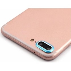 Anti Scratch Back Camera Lens Protective Ring Protector Blue for iPhone 7 Plus