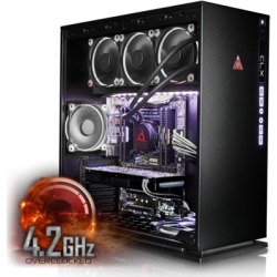 CybertronPC CLX Set High Performance Gaming PC-Liquid Cooled Intel i9 7900X 3.3GHz 16GB DDR4 2TB HDD 240GB SSD NVIDIA GeForce GTX 1080 8GB MS Win.