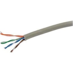 C2G 56020 Cat6 Bulk Cable - Unshielded Ethernet Network Cable with Solid Conductors, Plenum CMP-Rated, TAA Compliant, Gray (1000 Feet, 304.8.
