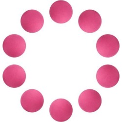 10 Pieces EVA Foam Golf Swing Exercises Practice Training Balls Pink