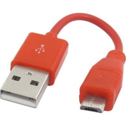 Unique Bargains Red USB A to Micro B 5Pin M/M Charger Data Transfer Cable for HTC Ixnuo
