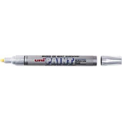 Sanford 63614 uni-Paint Marker, Medium Point, Metallic Silver