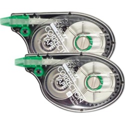 Tombow Mono 68627 MONO Correction Tape, Non-Refillable, 1/6' x 394', White Tape, 2/Pack
