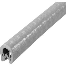 Edge Trim U Seal Grey PVC Plastic U Channel Edge Protector Fits 1/64" - 1/16" Edge 5 Feet Length