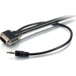 C2G 50225 Select VGA + 3.5mm Stereo Audio and Video Cable M/M, In-Wall CMG-Rated