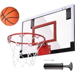 Pro 18x12' Mini Basketball Hoop 5.5' Diameter Hoop Basketball w/ Pump Exercise Sport