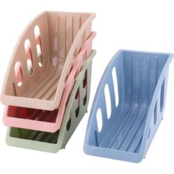 Kitchen Plastic Dish Drainer Multifunction Plate Storage Organizer Rack 4pcs