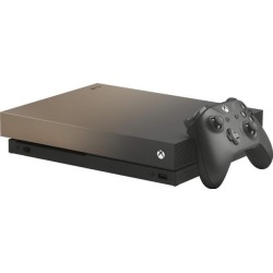 Microsoft Xbox One X 2TB Solid State Hybrid Drive Limited Edition Gold Rush Gaming Console with Wireless Controller - Native 4K - HDR - Enhanced by