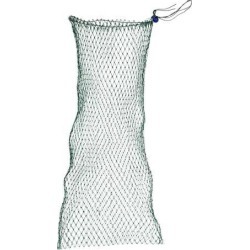 Unique Bargains 0.39' x 0.39' Nylon Portable Fishing Landing Net Fish Angler Mesh for Fishermen String Dark Green