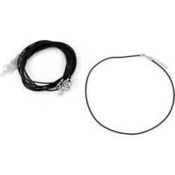 DIY Jewelry Accessories Faux Leather Necklace Cord Chain w Lobster Clasp 10 Pcs