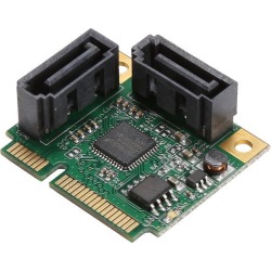 SYBA SI-MPE40095 Low Profile Ready SATA Mini PCI-Express Half Size 2 Port SATA III RAID Controller