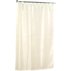 Carnation Home Fashions Extra Long (84") Polyester Shower Curtain Liner in Ivory