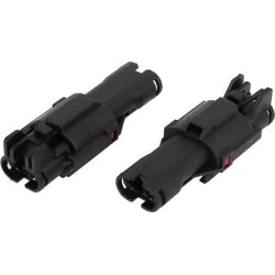 2 Kits 2 Pin Waterproof Connector 2 Way Connector Car Auto Boat ATV UTV RV