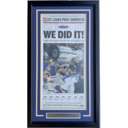 St. Louis Blues Framed June 13 2019 Stanley Cup Champs St. Louis Post Cover