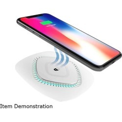 ChargeWAVE Base Qi-Certified Universal 7.5W/10W Fast Wireless Charging Pad with
