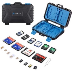 PULUZ 25 in 1 Memory Card Case for 4CF + 8SD + 12TF + 1Card PIN