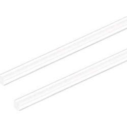 3mmx3mmx10inch Acrylic Rod Square Clear Acrylic Plastic Rod Solid PMMA Bar 2pcs