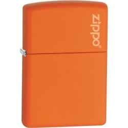 Zippo Orange Matte W/Logo 231ZL