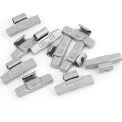 Unique Bargains 1.6' x 0.8 x 0.4' Gray Car Tire Tyre Wheel Balance Weights 20g 10pcs