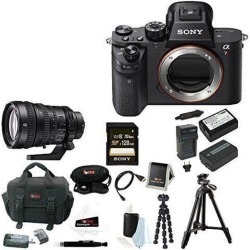 Sony A7R II: Sony Alpha a7RII Camera Body Only + Sony FE PZ 28-135mm f/4 Lens + 128GB Bundle