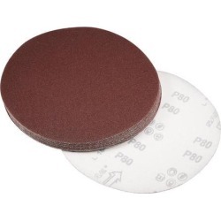 8-inch Hook and Loop Sanding Discs, 80-Grits Aluminum Oxide Flocking Sandpaper for Random Orbital Sander 15pcs