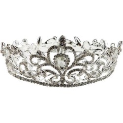 Wedding Bride Crystal Rhinestone Flower Headband Crown Tiara Hair Accessory