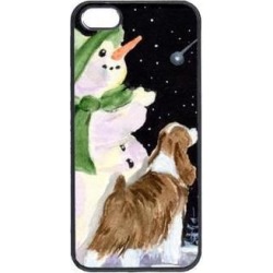 Snowman with English Springer Spaniel Cell Phone Cover IPHONE 5