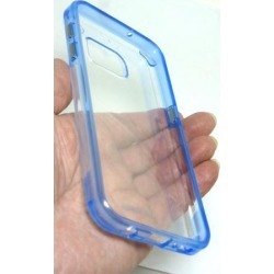 PureGear Slim Shell Pro Case for Samsung S7 - Clear/Blue