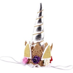 Headdress Colorful Hair Band Children Hair Accessories Birthday Party Silver