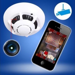 P2P Smoke Detector WiFi HD SPY Hidden Camera Wireless IP Camera Nanny Video Recorder