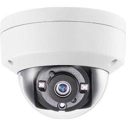 Monoprice 5MP HD-TVI Dome Security Camera 2560x1944@20fps Vandal Proof - White With 2.8mm Fixed Lens, Night to Day Color Vision and IP67 Waterproof