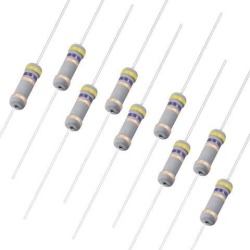 200Pcs 1W 4.7 Ohm Carbon Film Resistor 5% Tolerance 4 Color Bands Fixed Resistor